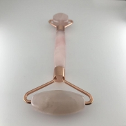 Pembe Kuvarstan Çift Başlı Masaj Aleti